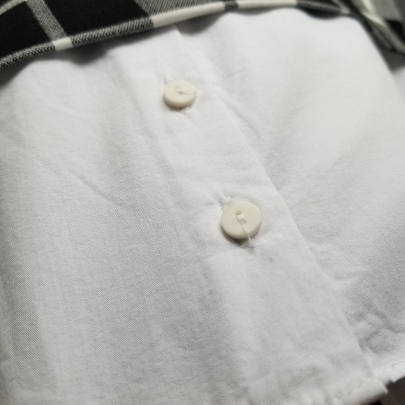 ZARA | Trendy Black & White Plaid Layered Dress - Picture 7 of 8